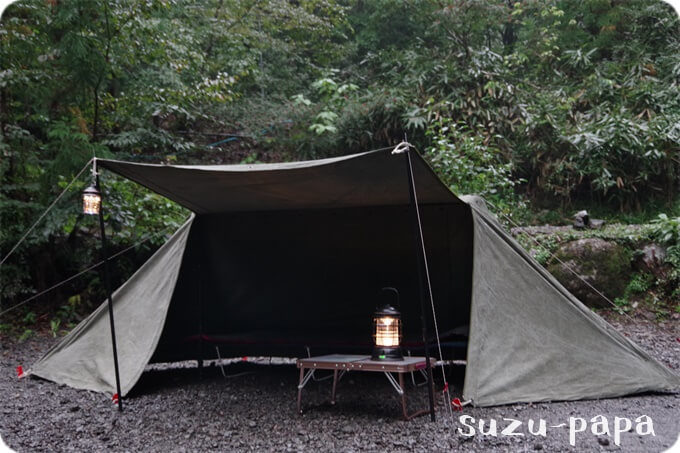 レビュー】『米軍パップテント』軍用テントで野営ソロキャンプのススメ 