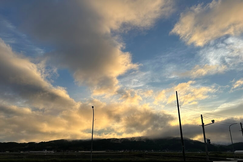 ジョグ帰りの道や夕暮れ