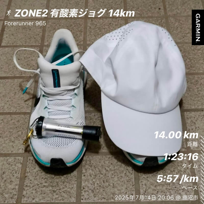 2025年7月14日のラン画像