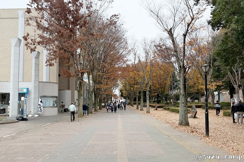 つくばセンター地区のペデストリアンデッキ周辺