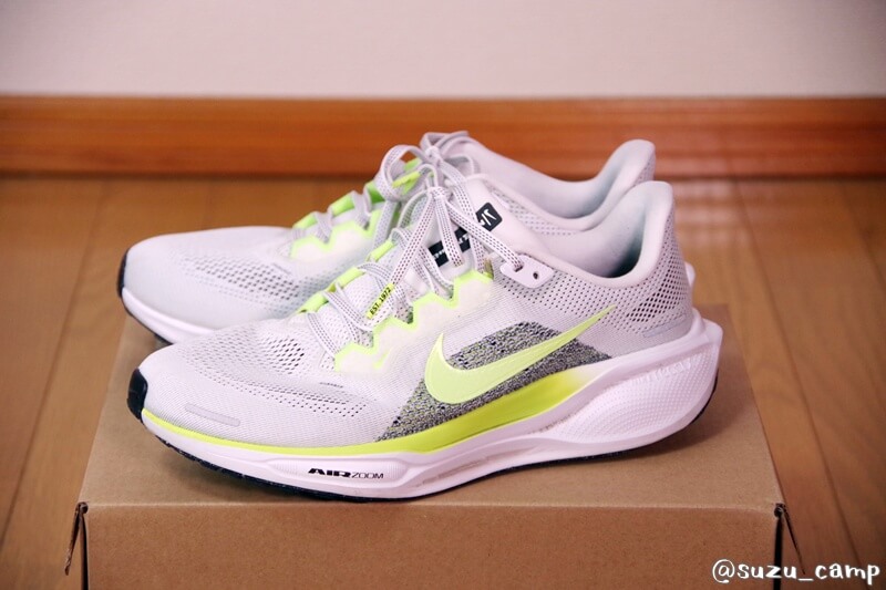 ナイキ ペガサス41 黄色の外観写真